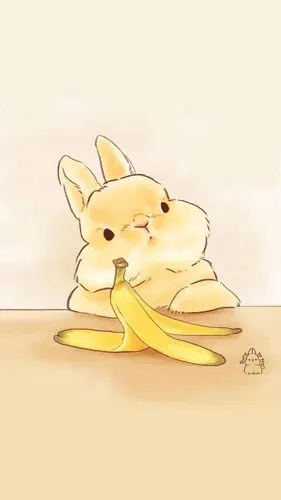 小兔子手绘插画手机壁纸 第一辑-可爱-手机壁纸下载-美桌网