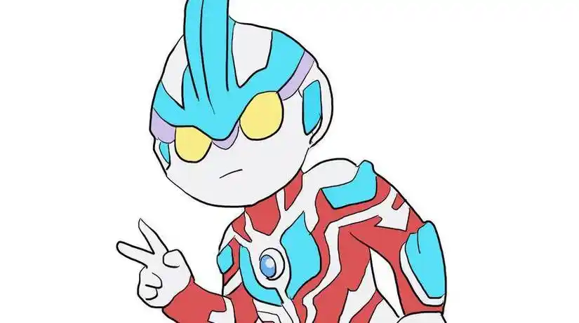 简单帅气的银河奥特曼儿童卡通简笔画幼儿奥特曼简笔画图片简笔画