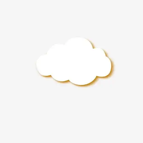 白色云朵装饰图案