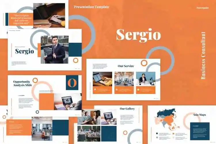 现代创意企业营销策划图文排版设计ppt keynote模板 business