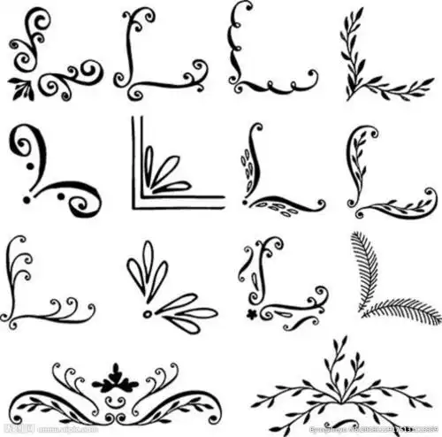 简笔画花边边框超简单可爱