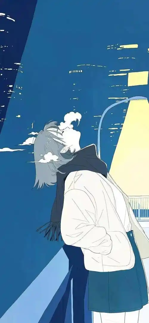 手机壁纸蓝色系ins风壁纸