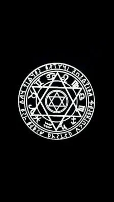 {魔法阵 六芒星 白} 纯色 简约 黑 纯色壁纸 手机壁纸欢迎关注新浪