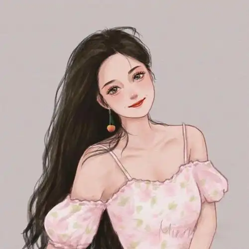 文艺气质手绘头像