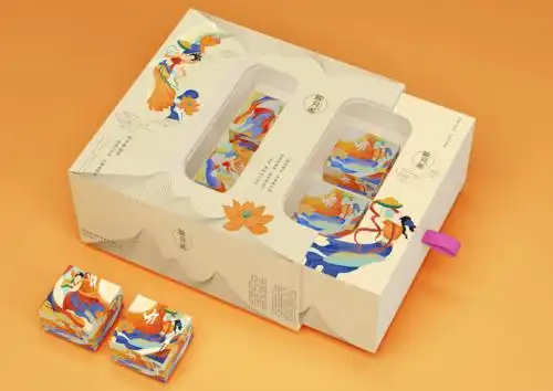 月饼礼盒的包装也走港风了设计得还怪好看的