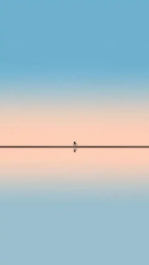 极简壁纸,干净清爽的夏末,天高云淡