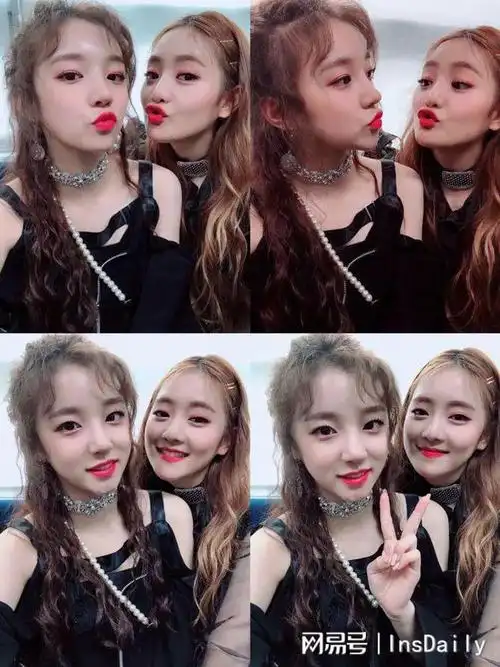 没别的意思,就感觉一样的妆,minnie在宋雨琦身边像个初学化妆的妹妹