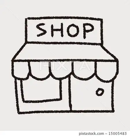 book shop简笔画