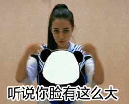 听说你脸有这么大 - 迪丽热巴 的日常表情包_迪丽热巴_明星表情