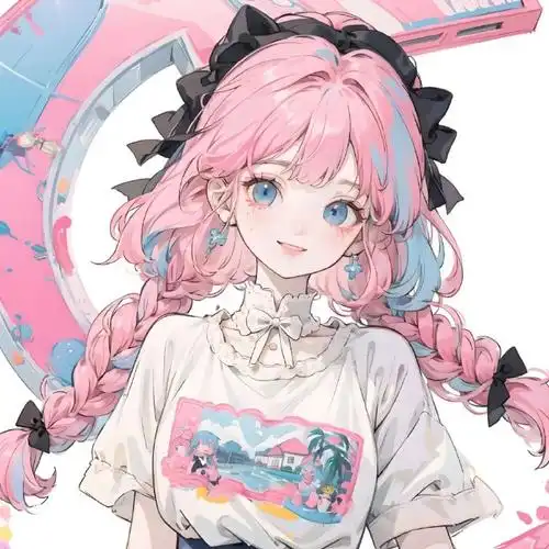 动漫头像#粉色少女·有温度的生活是在每一个当下,这做头像确实好看