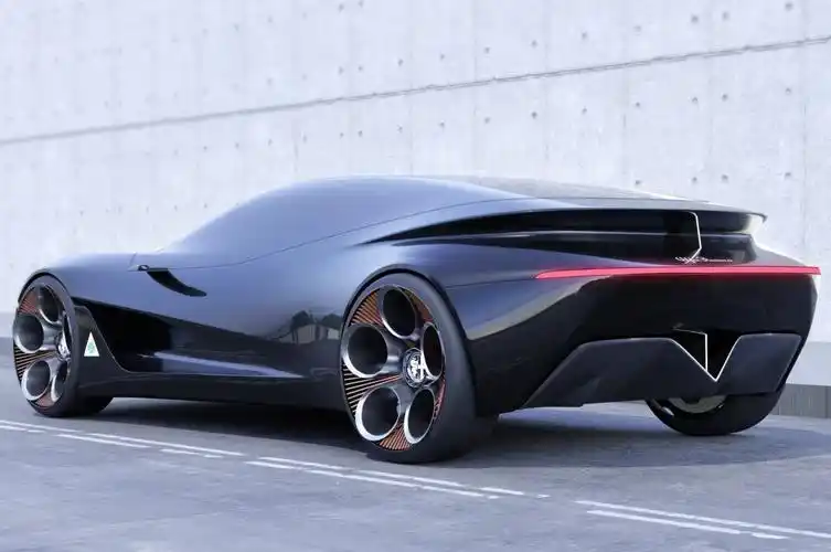 阿尔法罗密欧,超级跑车,时尚未来,科幻设计