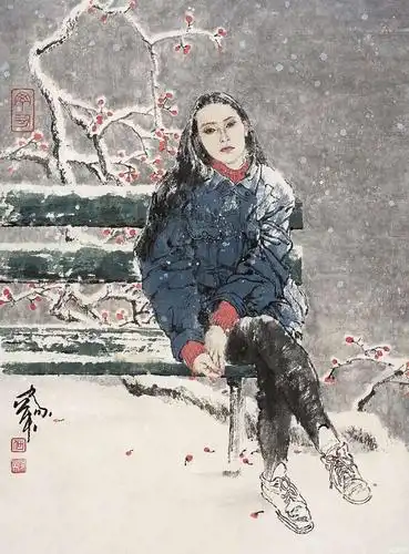 何家英工笔人物画欣赏