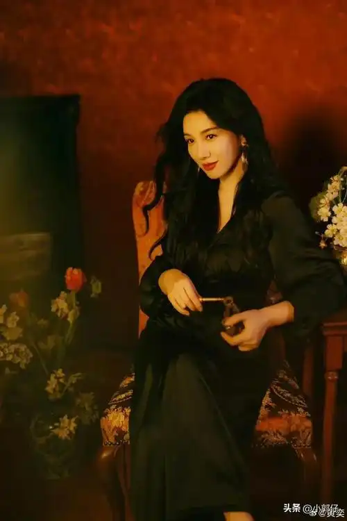 黄奕最新美照释出46岁状态超好一袭黑裙优雅端庄气质高贵