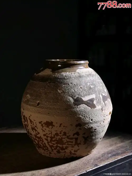 酱釉土窑土陶罐