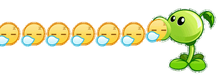 植物大战僵尸 | 超火的豌豆射手发射emoji表情包来啦