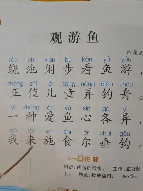 《幼儿国学》(观游鱼)