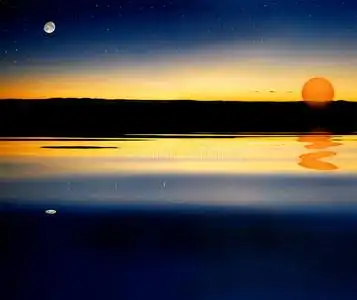 月亮星星太阳照片