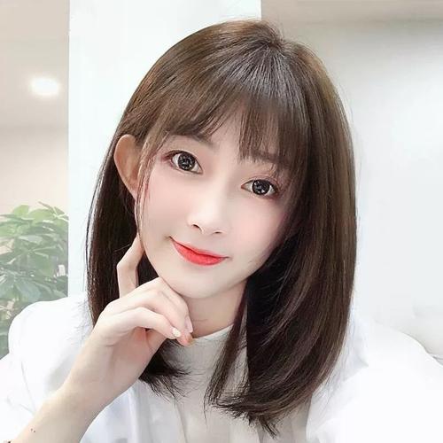 速发假发女中长发网红齐肩减龄锁骨发自然全头套内扣长直发