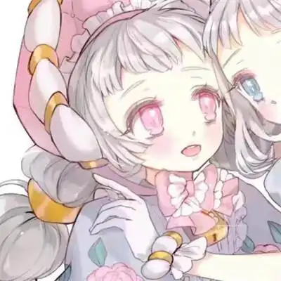 闺蜜头像卡通两张超萌二次元好姐妹头像可爱一人一张