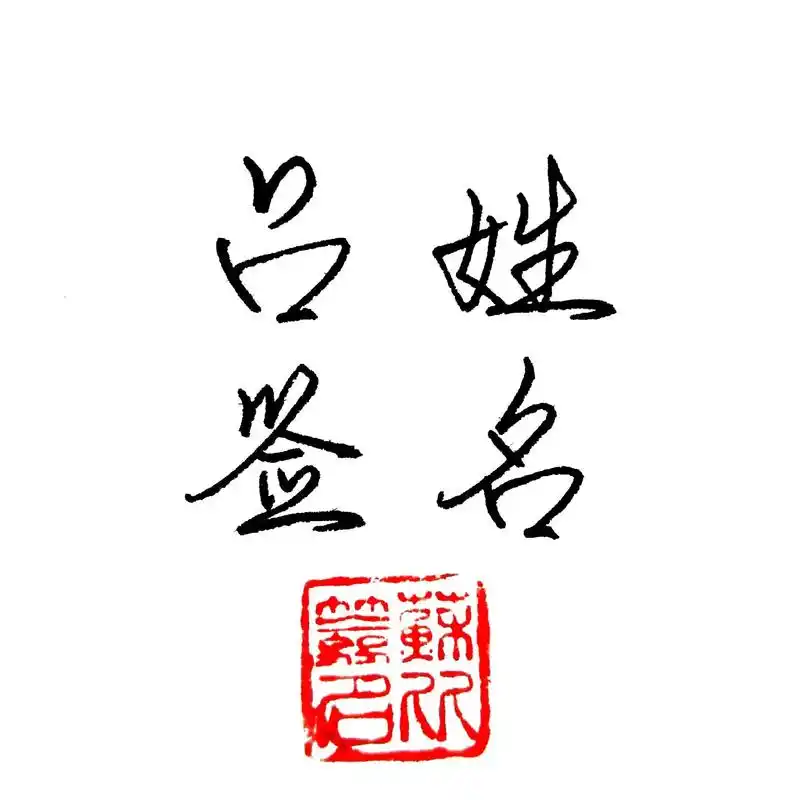 吕姓签名写法大全#签名设计 #手写名字 #吕 - 抖音