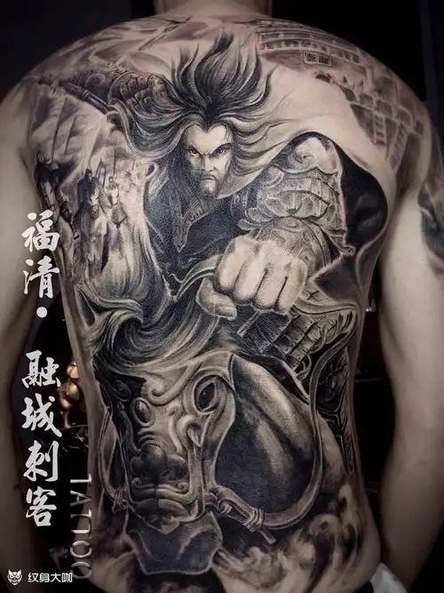 西楚霸王【项羽】_纹身图案手稿图片_融城刺客.tattoo的纹身作品集