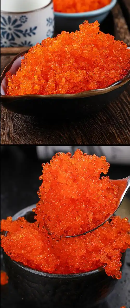 鱼子酱即食400g寿司材料食材多春鱼籽日本料理调味飞鱼籽鱼籽酱