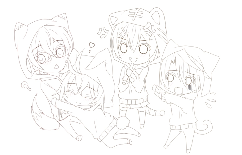 初学者手绘描摹线稿分享