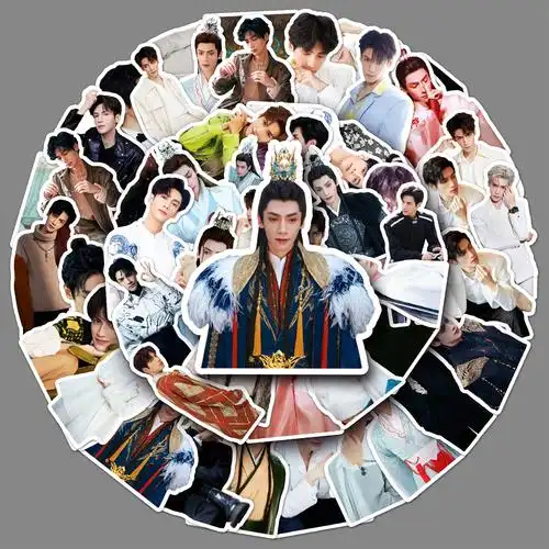 50张罗云熙涂鸦个性长月烬明明星周边应援装饰水杯行李箱贴纸防水