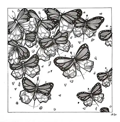 平面构成密集构成