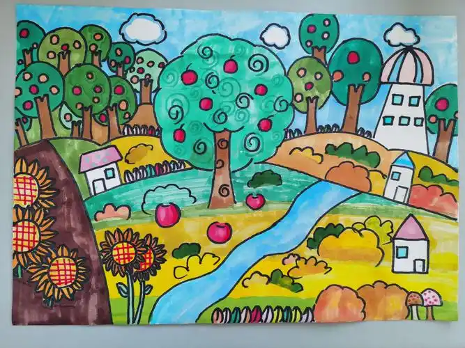 小手绘家乡,妙笔抒情怀——泗洪县实验小学开展"美丽中国,我是行动者"