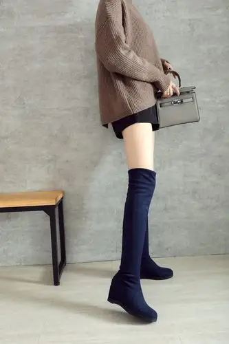 2017秋冬新款过膝长靴 两穿靴