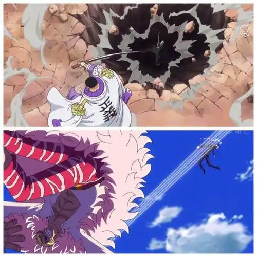 海贼王第804话佐乌篇章:四皇凯多vs基德3人组 路飞索隆新实力