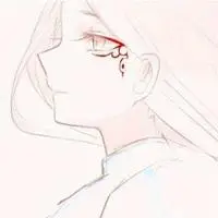 侧脸头像女生清新自然手绘【点击鼠标右键下载】