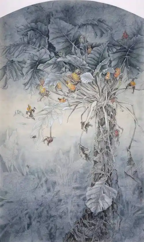 国画名家丨张启兰娴静朦胧的工笔花鸟