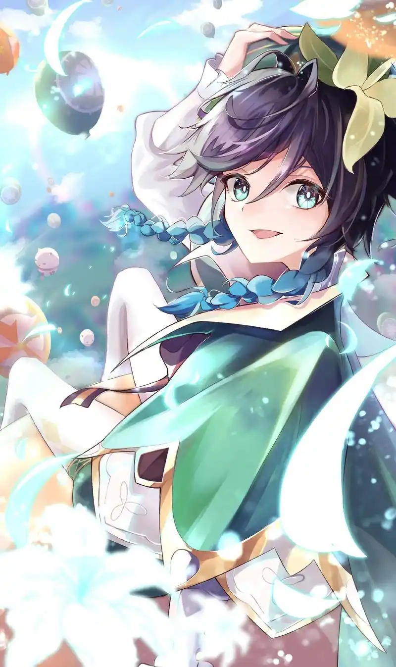 薄樱初绽时 原神1w高清图片分享-温迪#原神 #原神高清图 - 抖音