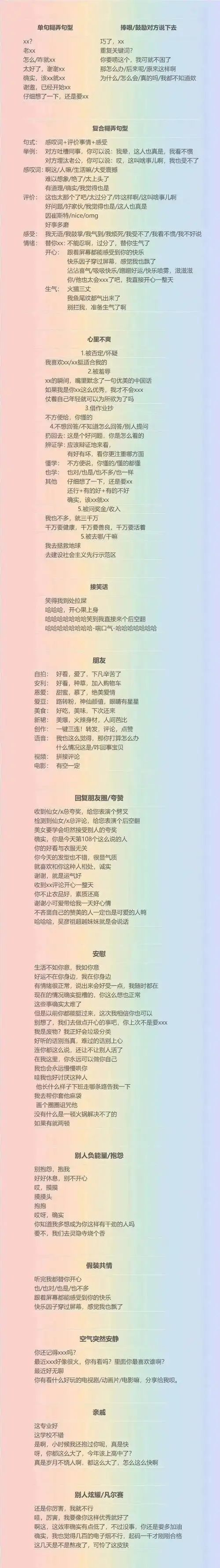 高情商万能聊天背景图