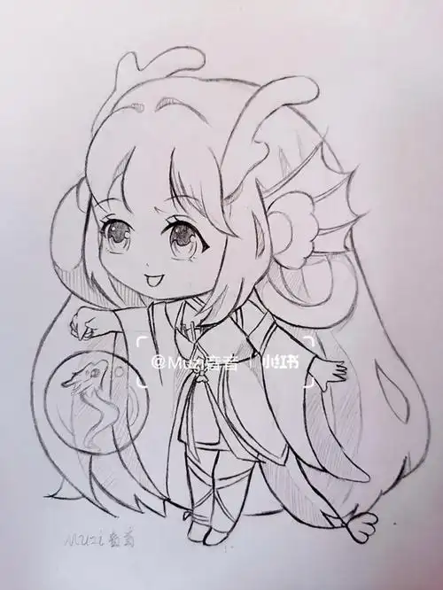 笔画#我是原创插画师   #原创插画   #q版头像   #手绘头像 #王者荣耀