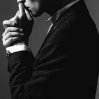 男生黑白头像大叔简单点击鼠标右键下载