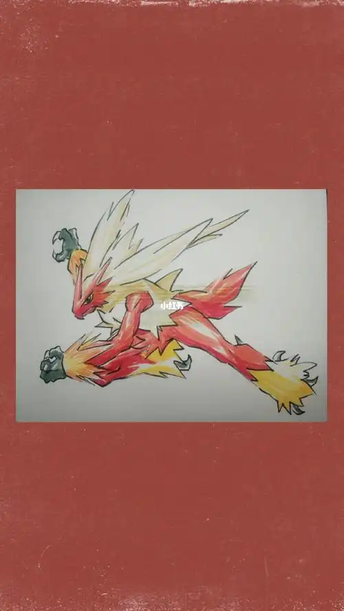 简笔画神奇宝贝火焰鸡