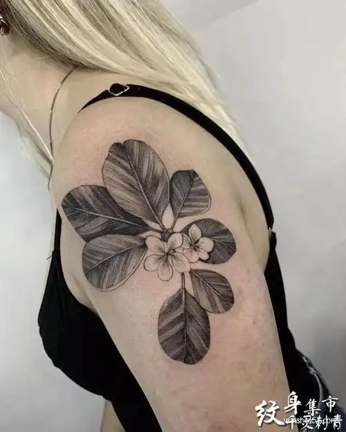 大臂点刺纹身手稿图案