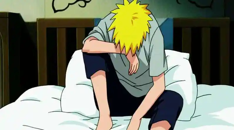 火影忍者鸣人忧郁伤心的样子图麻烦各位同仁帮个忙了