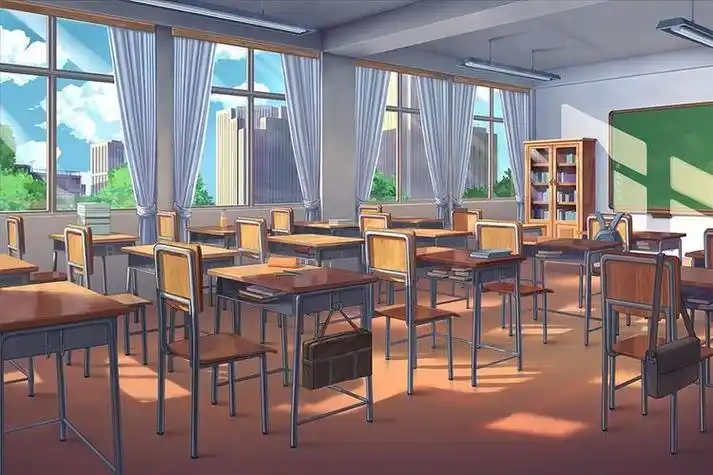 【场景教室总集求图 一张漫画图,场景是一个教室,一群学生在下面坐着