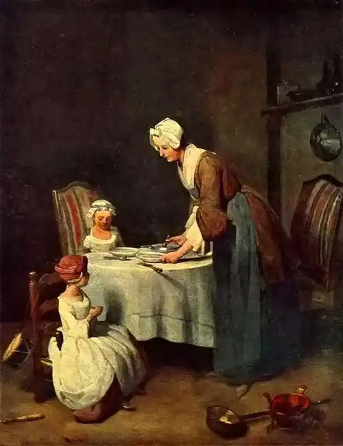 名作欣赏丨午餐前的祈祷让61巴蒂斯特61西蒙61夏尔丹