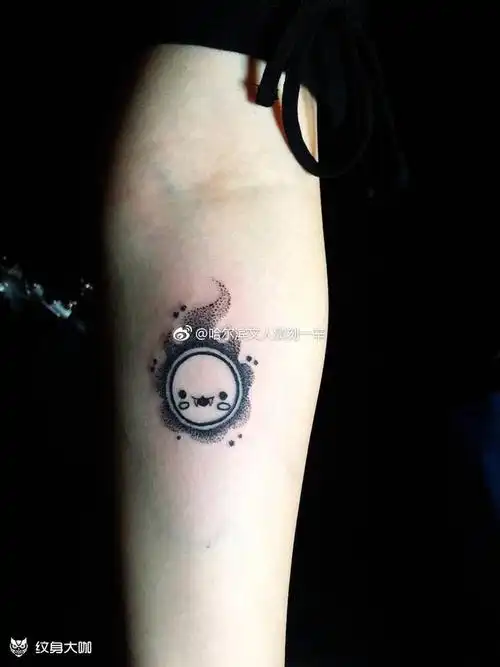 小太阳_纹身图案手稿图片_文人墨刻一辛的纹身作品集