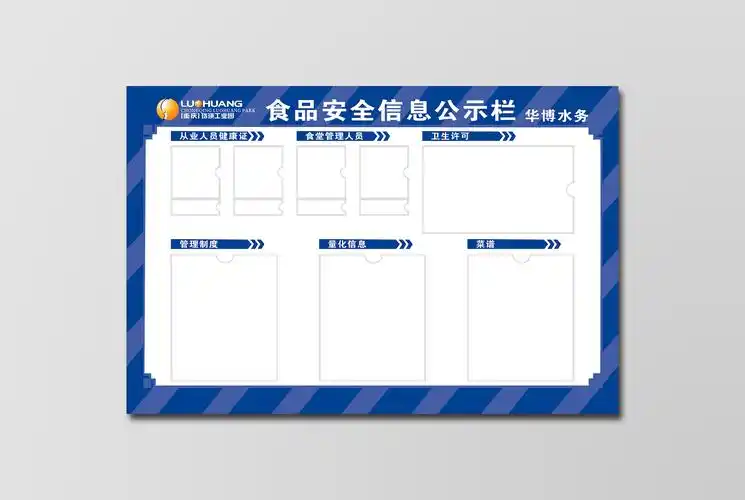 华博水务 食品安全信息公示栏