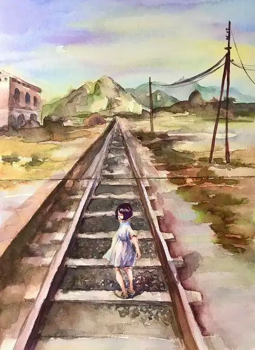 走铁路|纯艺术|绘画|张晓睿 - 原创作品 - 站酷 (zcool)