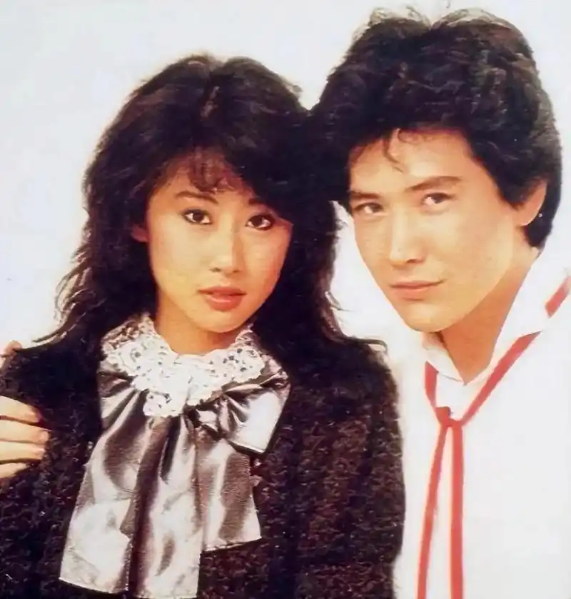 明星老照片:费翔,叶倩文.