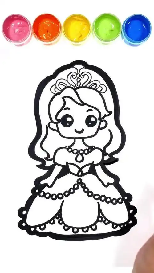 【幻彩简笔画·苏菲亚公主】小公主来咯,一起下午茶吧!