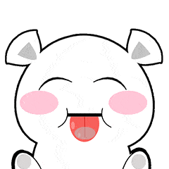 白熊舔屏可爱卡通gif动图_动态图_表情包下载_soogif