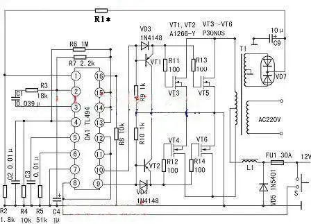 tl494逆变器电路图原理分析